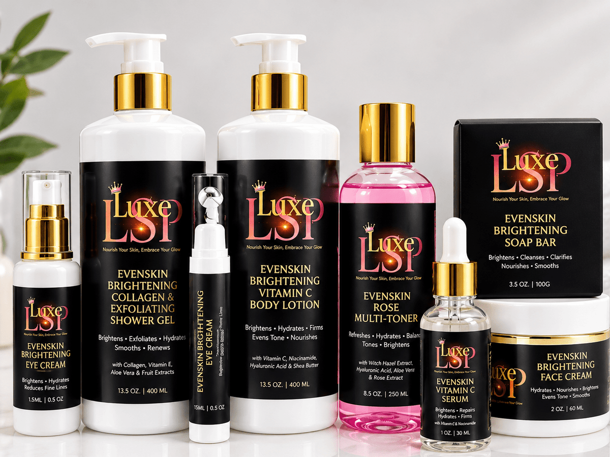 LUXe ✨Skincare Bundle : Complete 8-Piece Brightening, Hydrating & Skin-Nourishing Skincare Bundle For Healthy, Smooth, Radiant Looking Skin. - LUXeSkincarePalaceLUXe ✨Skincare Bundle : Complete 8-Piece Brightening, Hydrating & Skin-Nourishing Skincare Bundle For Healthy, Smooth, Radiant Looking Skin.