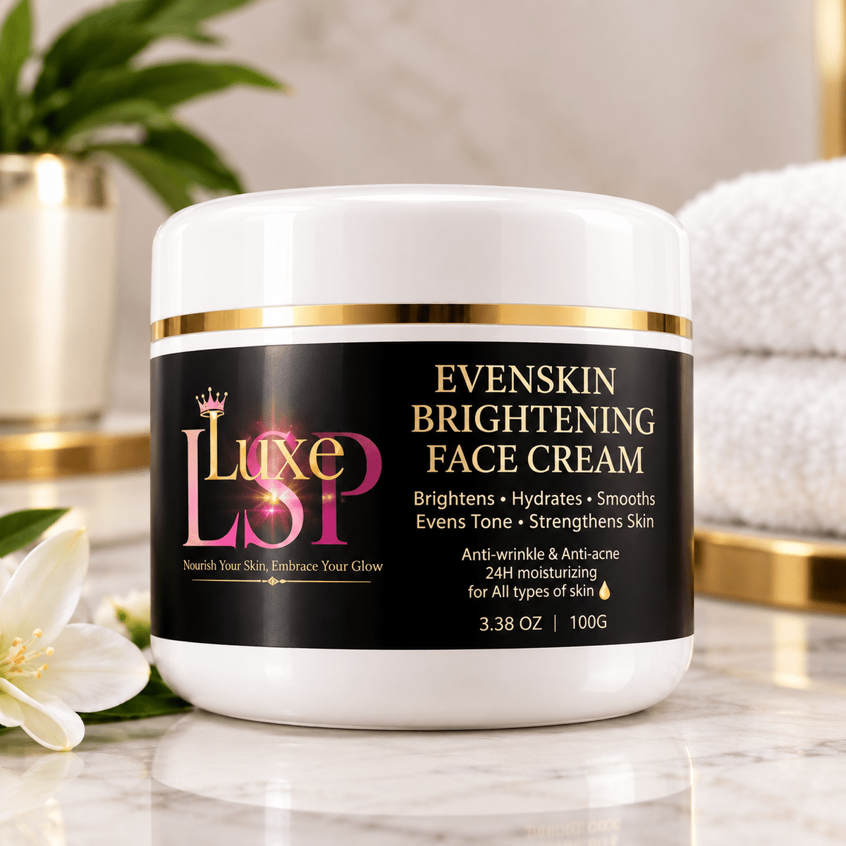 ✨LUXE’s EvenSkin Radiance Face Cream – Hydrate, Brighten & Reveal Your Glow - LUXeSkincarePalace✨LUXE’s EvenSkin Radiance Face Cream – Hydrate, Brighten & Reveal Your Glow