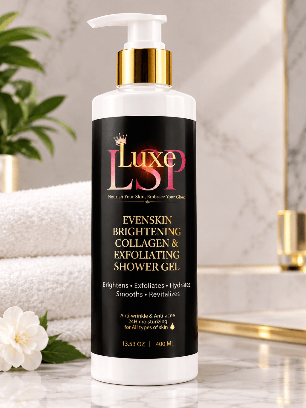 ✨The Luxe Glow Collection: ,The Ultimate 4-Piece Brightening, Hydrating, Skin-Renewing Ritual for a Smooth, Radiant, Even-Toned Glow!✨ - LUXeSkincarePalace✨The Luxe Glow Collection: ,The Ultimate 4-Piece Brightening, Hydrating, Skin-Renewing Ritual for a Smooth, Radiant, Even-Toned Glow!✨